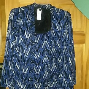 Dressy top with matching tank paisley